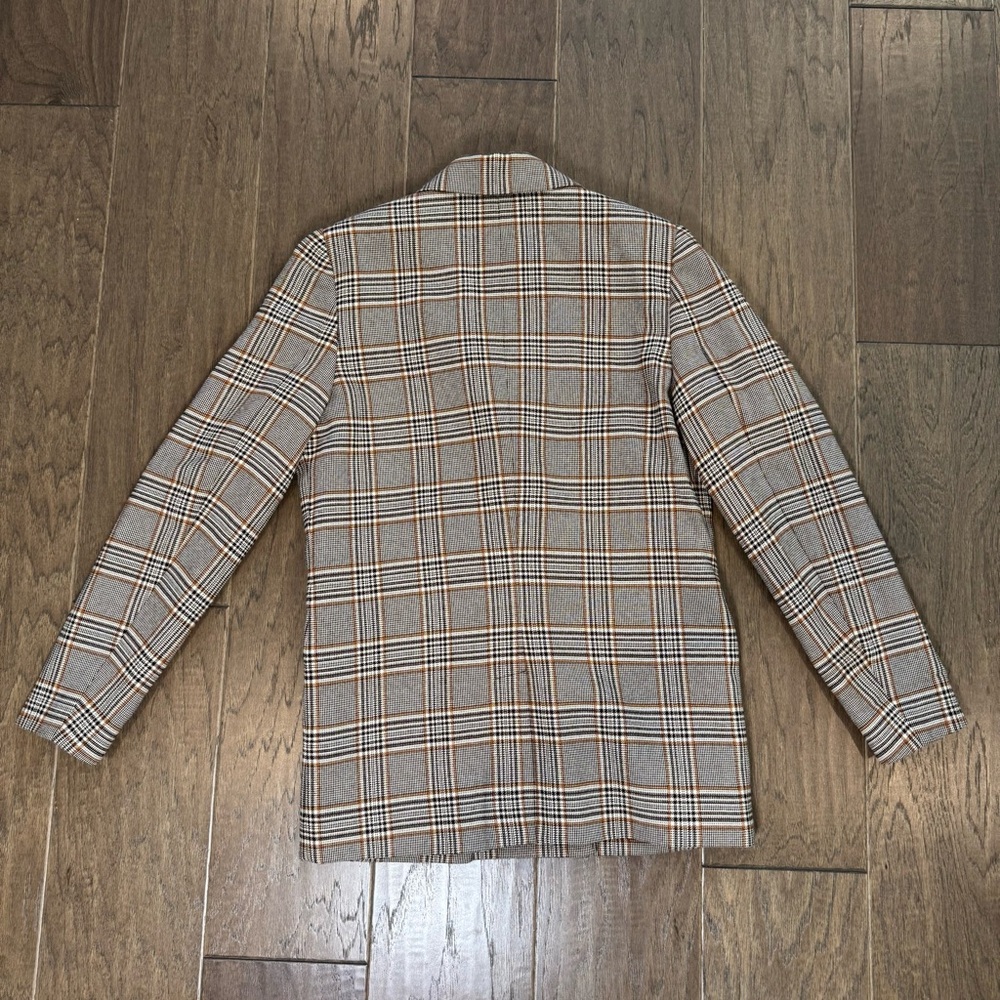 Urban Outfitters Double-Breasted Plaid Blazer - Picture 2 of 15